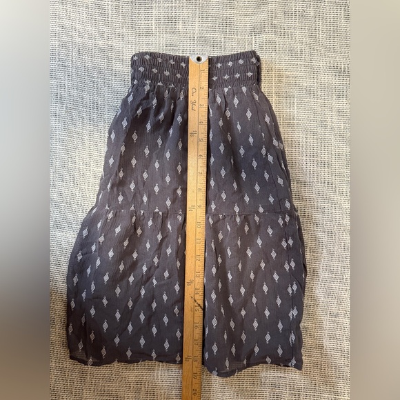 Garnet Hill Charcoal Diamond A-Line Skirt - Picture 3 of 5